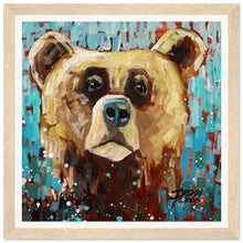 Load image into Gallery viewer, Bear 3/3 Wooden Framed Print