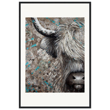 Load image into Gallery viewer, Hair In My Eyes Print Wooden Framed
