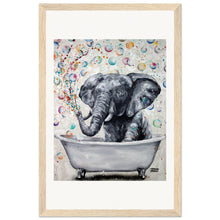 Load image into Gallery viewer, Blowing Bubbles Wooden Framed Print