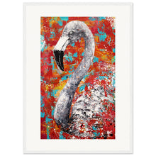 Load image into Gallery viewer, Red Flamingo Wooden Framed Print