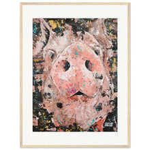 Load image into Gallery viewer, Piggy Smalls Print Wooden Framed