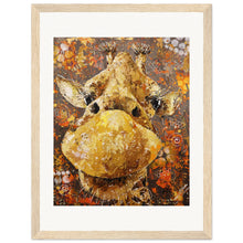 Load image into Gallery viewer, Long Neck, Long Lashes Museum-Quality Wooden Framed Print