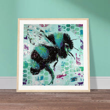 Load image into Gallery viewer, If you were a Bee you would see like me Print Wooden Framed