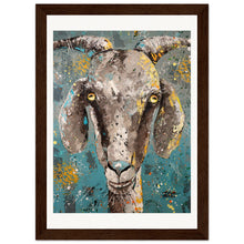 Load image into Gallery viewer, Pretty Cool For A Goat Wooden Framed Print