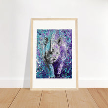 Load image into Gallery viewer, Rhinos Can Do Whatever They Want Print Wooden Framed