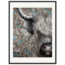 Load image into Gallery viewer, Hair In My Eyes Print Wooden Framed