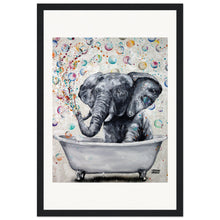 Load image into Gallery viewer, Blowing Bubbles Wooden Framed Print
