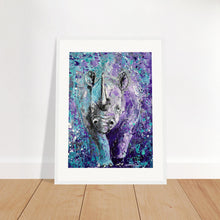 Load image into Gallery viewer, Rhinos Can Do Whatever They Want Print Wooden Framed
