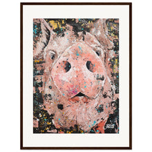 Load image into Gallery viewer, Piggy Smalls Print Wooden Framed