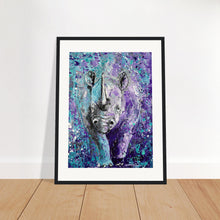 Load image into Gallery viewer, Rhinos Can Do Whatever They Want Print Wooden Framed