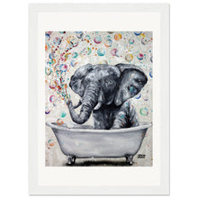 Load image into Gallery viewer, Blowing Bubbles Wooden Framed Print