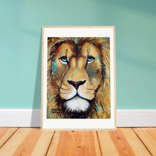 Load image into Gallery viewer, Blue Eyes Wooden Framed Print