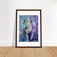 Load image into Gallery viewer, Rhinos Can Do Whatever They Want Print Wooden Framed