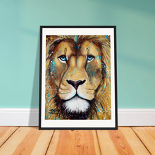 Load image into Gallery viewer, Blue Eyes Wooden Framed Print