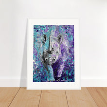 Load image into Gallery viewer, Rhinos Can Do Whatever They Want Print Wooden Framed