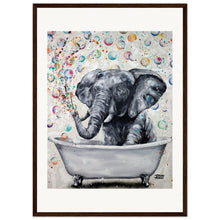 Load image into Gallery viewer, Blowing Bubbles Wooden Framed Print