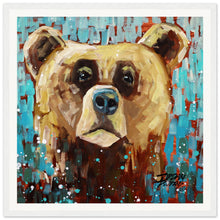 Load image into Gallery viewer, Bear 3/3 Wooden Framed Print
