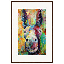 Load image into Gallery viewer, Two Jackasses Staring At Each Other Wooden Framed Print