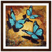 Load image into Gallery viewer, Fluttering Forward Wooden Framed Print