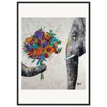 Load image into Gallery viewer, Dont Eat My Flowers Again Wooden Framed Print