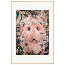 Load image into Gallery viewer, Piggy Smalls Print Wooden Framed