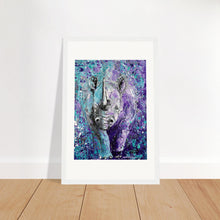 Load image into Gallery viewer, Rhinos Can Do Whatever They Want Print Wooden Framed