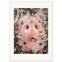 Load image into Gallery viewer, Piggy Smalls Print Wooden Framed