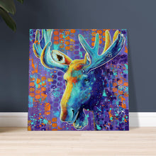 Load image into Gallery viewer, Twilight The Moose Canvas Print