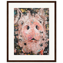 Load image into Gallery viewer, Piggy Smalls Print Wooden Framed