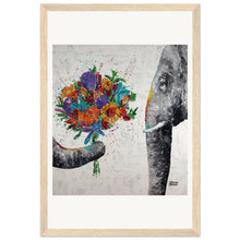Load image into Gallery viewer, Dont Eat My Flowers Again Wooden Framed Print
