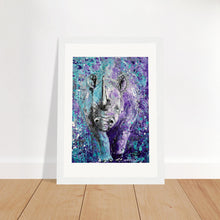 Load image into Gallery viewer, Rhinos Can Do Whatever They Want Print Wooden Framed