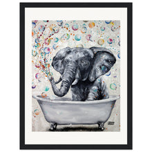 Load image into Gallery viewer, Blowing Bubbles Wooden Framed Print