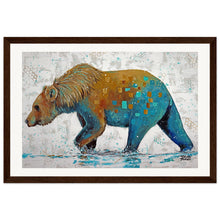 Load image into Gallery viewer, Blue Bottom Museum-Quality Matte Wooden Framed