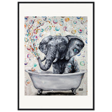 Load image into Gallery viewer, Blowing Bubbles Wooden Framed Print