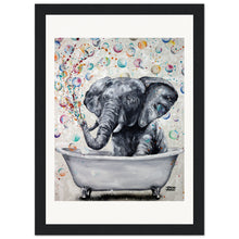 Load image into Gallery viewer, Blowing Bubbles Wooden Framed Print