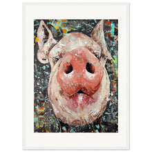 Load image into Gallery viewer, Oink Until Your Hearts Content Print Wooden Framed