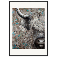 Load image into Gallery viewer, Hair In My Eyes Print Wooden Framed