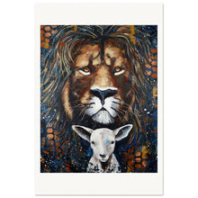 Load image into Gallery viewer, Lion And Lamb Museum-Quality Matte Paper