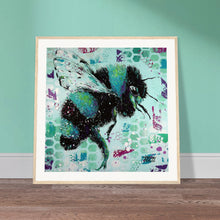 Load image into Gallery viewer, If you were a Bee you would see like me Print Wooden Framed
