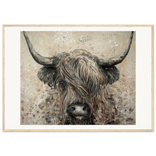 Load image into Gallery viewer, Highland Cow Wooden Framed Print