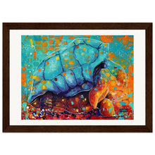 Load image into Gallery viewer, Slow Poke Print Wooden Framed