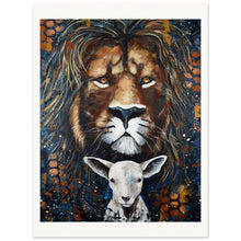 Load image into Gallery viewer, Lion And Lamb Museum-Quality Matte Paper