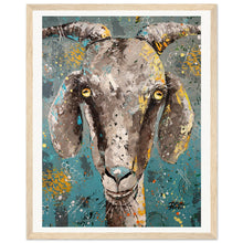 Load image into Gallery viewer, Pretty Cool For A Goat Wooden Framed Print