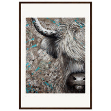 Load image into Gallery viewer, Hair In My Eyes Print Wooden Framed