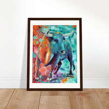 Load image into Gallery viewer, No Bull Print Wooden Framed