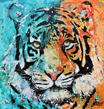Load image into Gallery viewer, Hot and Cold Tiger Canvas Print