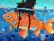 Load image into Gallery viewer, I wanna be a shark Canvas Print