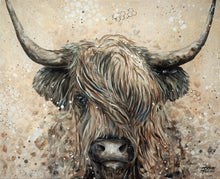 Load image into Gallery viewer, Highland Cow Canvas Print