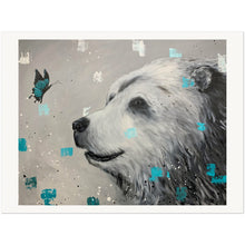 Load image into Gallery viewer, Bear and Butterfly -Quality Matte Paper
