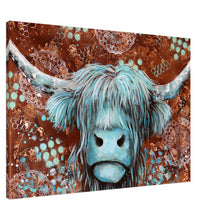 Load image into Gallery viewer, The Highland Teal Canvas Print